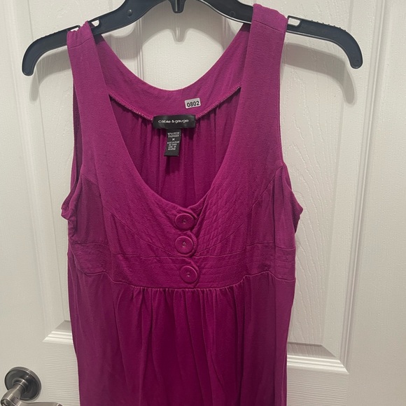 Cable and gauged pink top medium sleeveless - Picture 4 of 11
